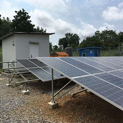 001 23.4KW Solar Communication Base Station in Gabon, Africa.